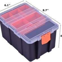 亚马逊零件盒组合式GDT电子配件盒五金工具螺丝储物盒插片收纳盒