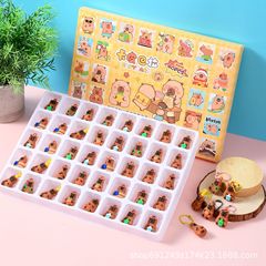 新しいカピバラ 40 ピースブラインドボックスポケ漫画フグ人形ペンダントギフトボックス小さなギフト卸売ストール