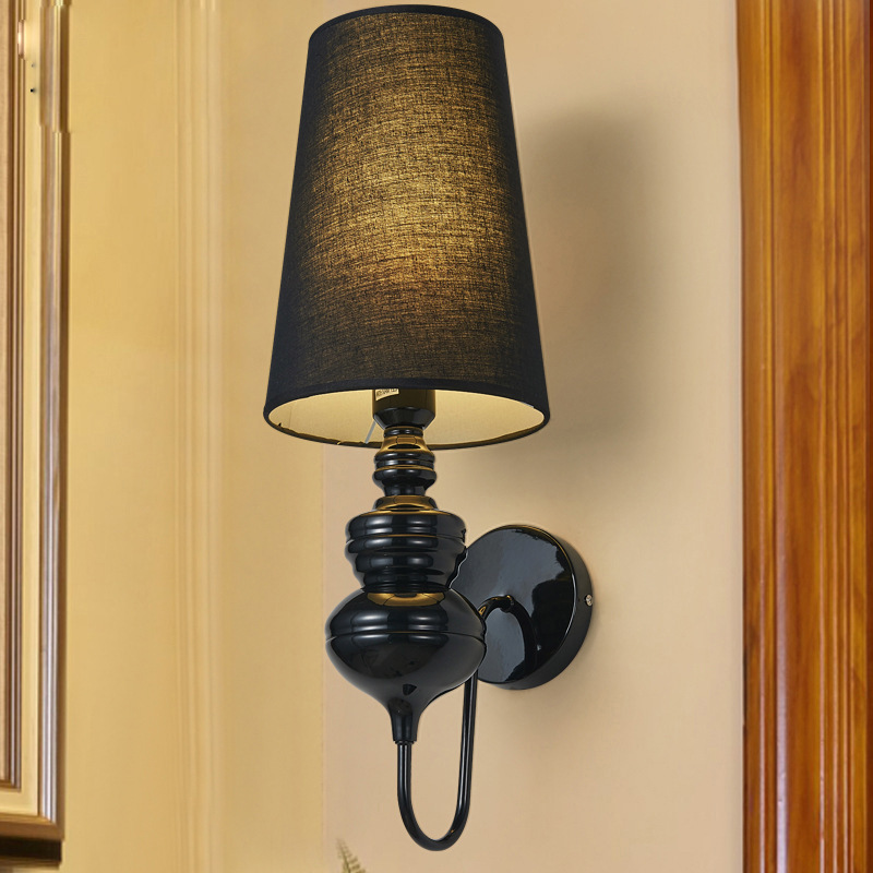 Iluminación de pared creativa de cabecera de cama de estilo europeo dormitorio guardian moderno personalidad nórdica minimalista pasillo postmoderno arte