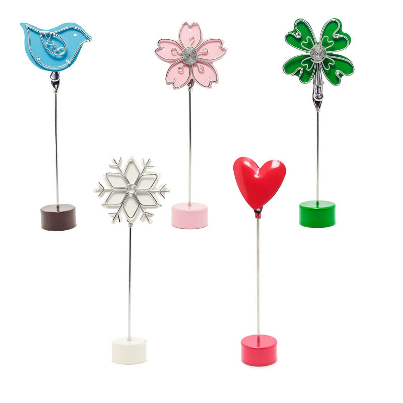 Cute blue colorful sticky note standing desk menu clip photo display clip graduation season photo clip