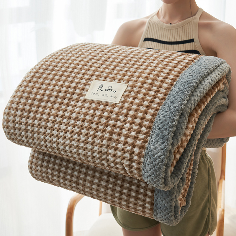 A clase de invierno engrosado mantas para niños edredón de coral lana pequeña manta siesta oficina 2026 nuevo
