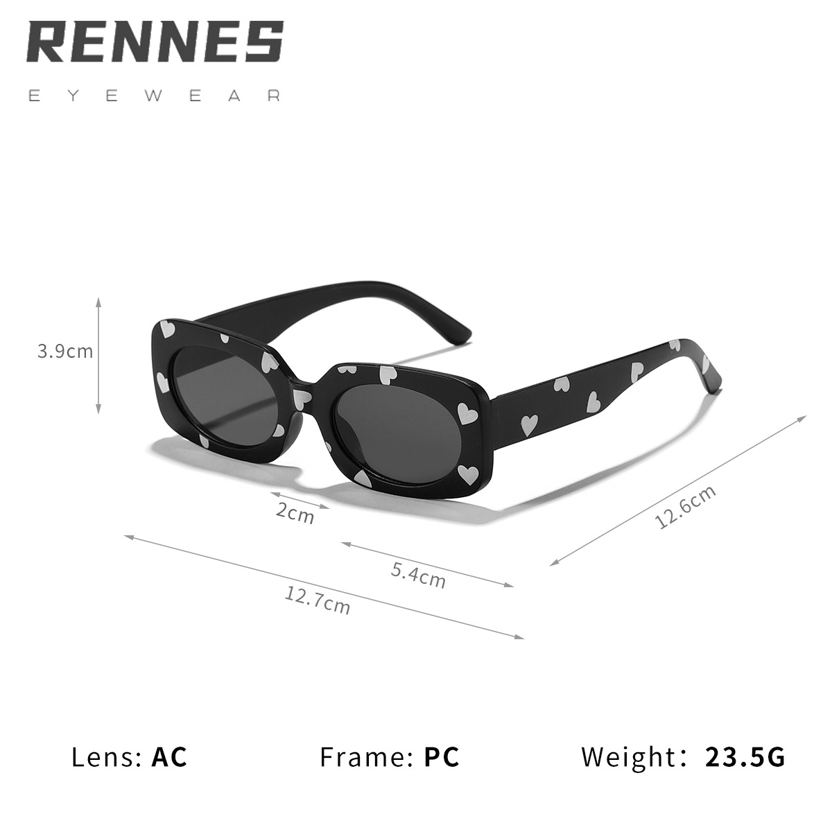 Nuevo lindo gafas de sol a prueba de rayos UV al por mayor kawaii amor moda niños y niñas moda calle tiro bebé gafas de sol