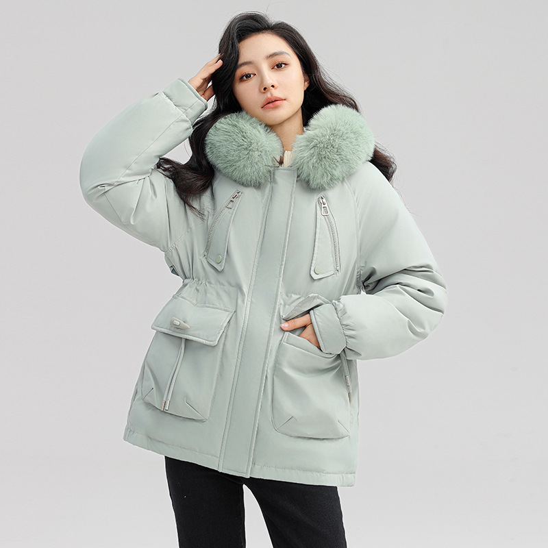 Paquiao mujer ropa de algodón de invierno nuevo estilo coreano suelto chaqueta de algodón interior de terciopelo grueso chaqueta de algodón