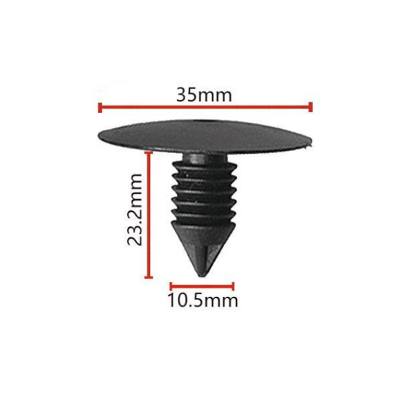 Adecuado para Mercedes-Benz coche techo hebilla coche superior forro clip corazón-perforación hebilla interior gran techo hebilla A74