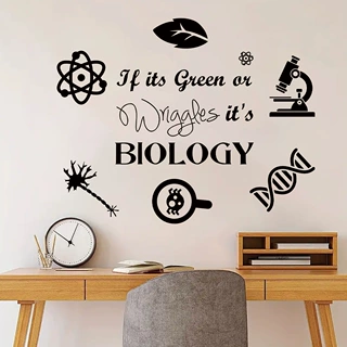 生物学跨境英文短语自粘墙ins简约房间客厅背景墙装饰贴纸ZN0967E