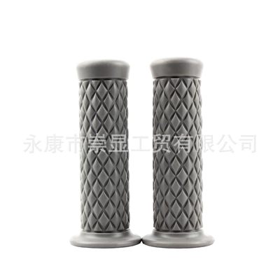 Universal Anti-Slip Handlebar Grips, Motorcycle Handle Cover - harley-retro-handlebar-glue-grey