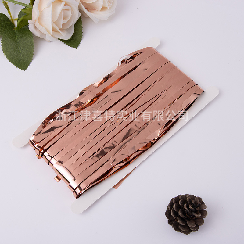 Cortina de lluvia brillante de 1mX2m para Navidad, fiestas de cumpleaños, festivales, decoración de bodas, telones de fondo