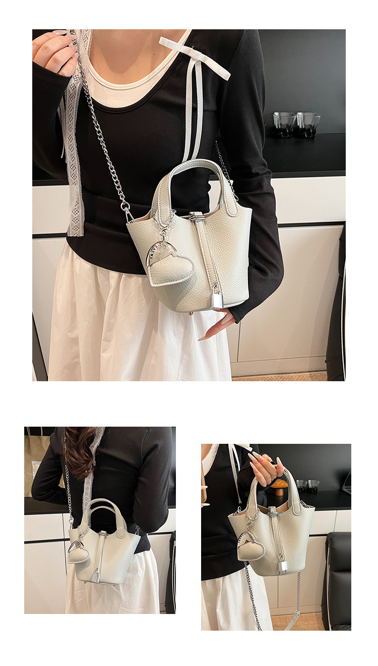 Borsa hobo a secchiello effetto litchi donna borsa a spalla_voghion.com
