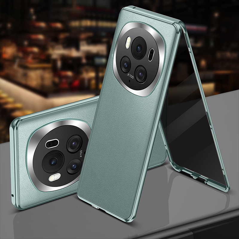 [Yachuan Qing] Full screen anti-peeping, plain leather and glass with card deduction