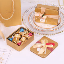 结婚订婚喜糖礼盒装巧克力喜糖盒含糖果马口铁盒伴手礼