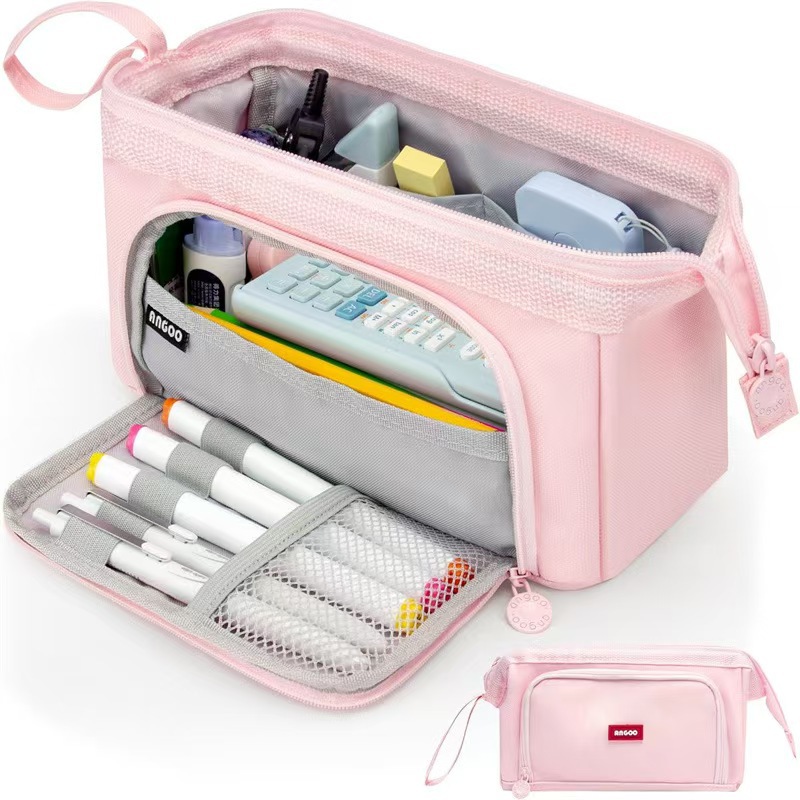 배 모양의 철제 펜 케이스-핑크