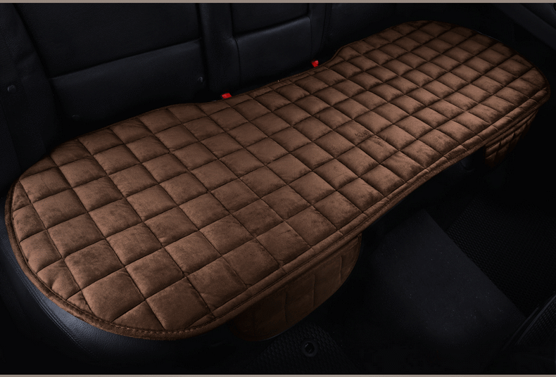 Thickened plush cushion winter car cushion three-piece set without backrest manufacturers