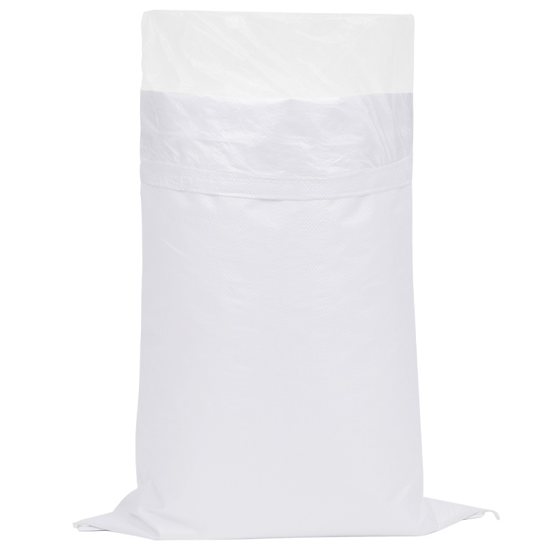 Bolsa tejida de plástico blanca con forro interior, doble capa con forro interior, bolsa impermeable de piel de serpiente, bolsa de piel de serpiente engrosada, bolsa de embalaje