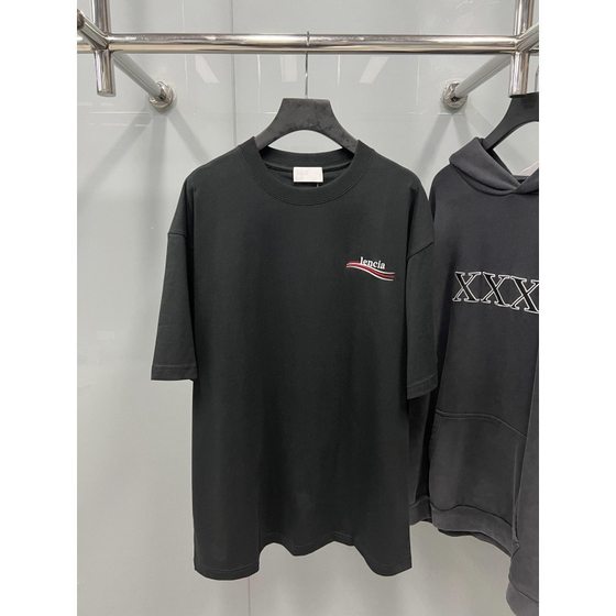 High-end fashion men's and women's short sleeves loose casual 260g cotton Joker T-shirt men's