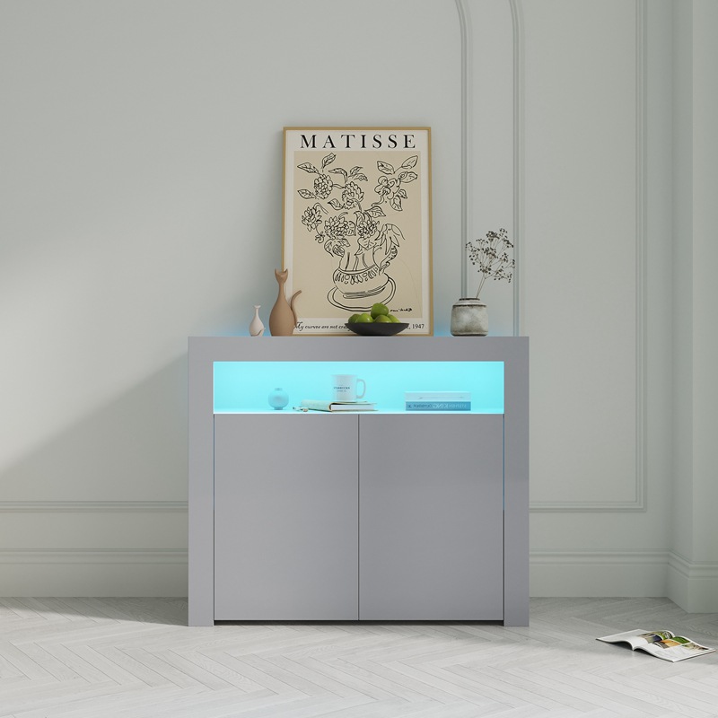 Armario de almacenamiento de piso de múltiples capas moderno minimalista Aparador Comedor Armario de comedor blanco multifuncional estilo crema armario de almacenamiento