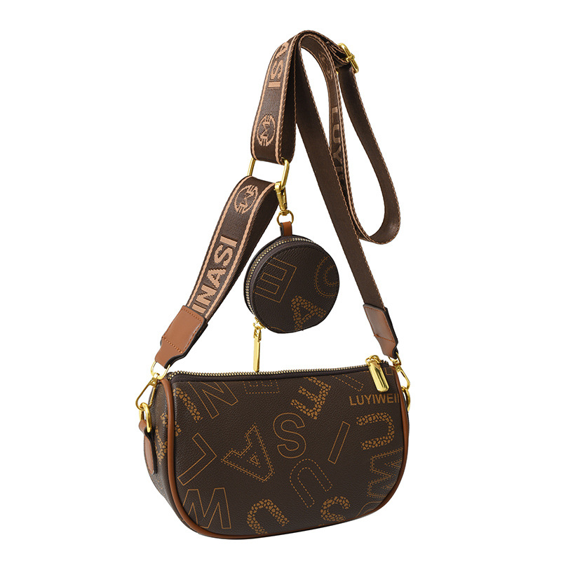 Shoulder Bag of Woman 2023 New Fashion All-match Print Large-capacity High-value Messenger Bag 2 in 1 Women's Bag_voghion.com