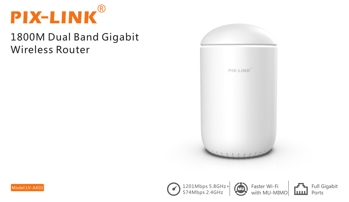 新款PIX-LINK 1800M双频千兆Wi-Fi6 无线路由器LV-AX02详情图3