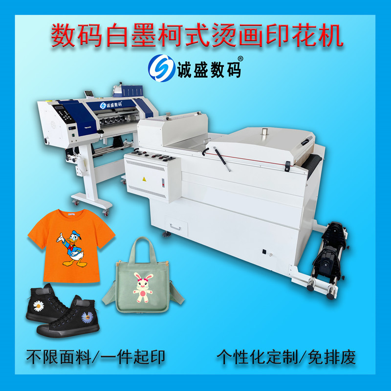 Door-to-door installation of 60cm dual 3200 print heads offset white ink heat transfer printing shaker DTF Printer machine