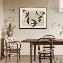 Swallow Style French Wabi-Sabi Wind Ancient Retro Electric Meter Box Decorative Painting Concealer 2023 New Power Distribution Box High-end