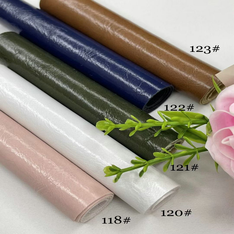 Spot Oil Waxed Leather Pvc Leather 0.7 Thick Brushed Elastic Bottom Artificial Leather Luggage Leather Home Decoration Fabric
