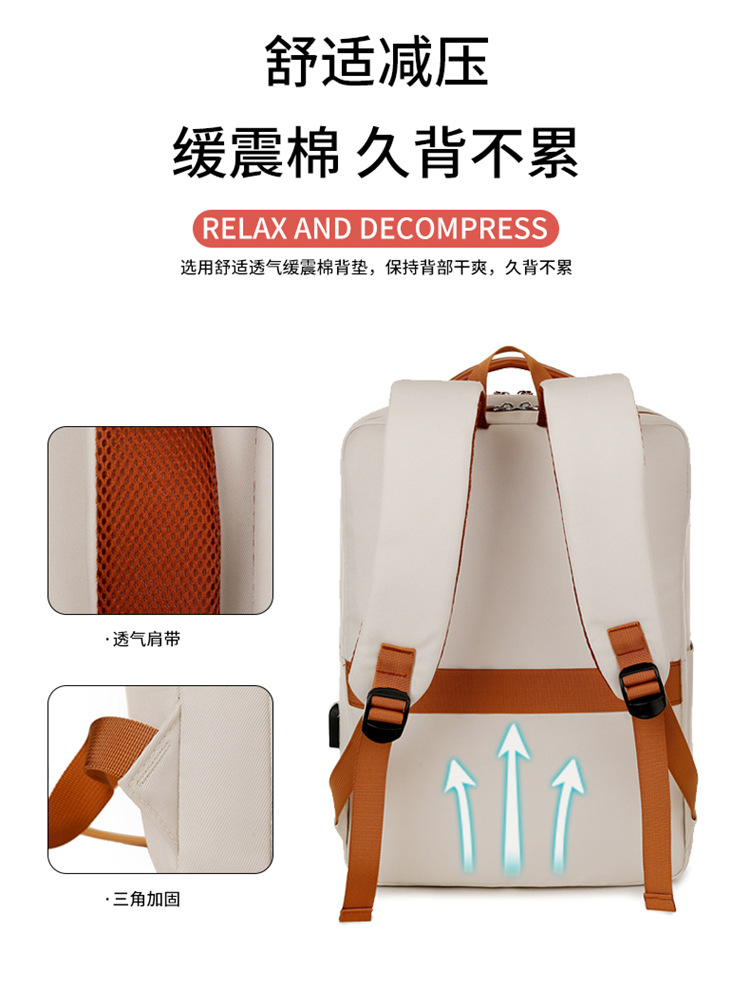 New travel computer bag backpack, 16-inch lightweight backpack for business trips, large-capacity business schoolbag for college students undefined
