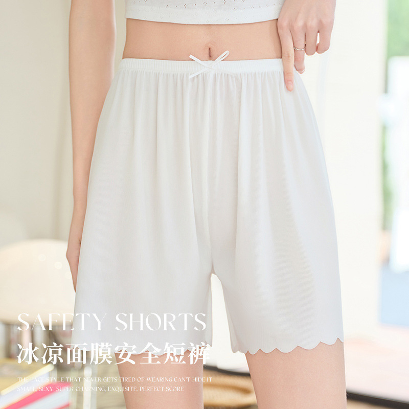 Zordanii 30211 # Loose-Fitting Wavy-Edged Safety Shorts for Women, Suitable for Home and Outdoor Wear, Anti-Exposure Leggings, Women's Clothing Supply. Zordanii 30211 # Loose-Fitting Wavy-Edged Safety Shorts for Women, Suitable for Home and Outdoor Wear, Anti-Exposure Leggings, Women's Clothing Supply.
