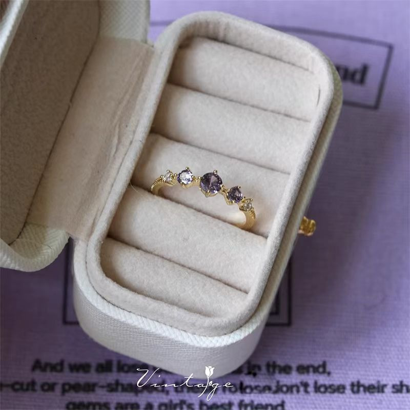 Purple wedding ring
