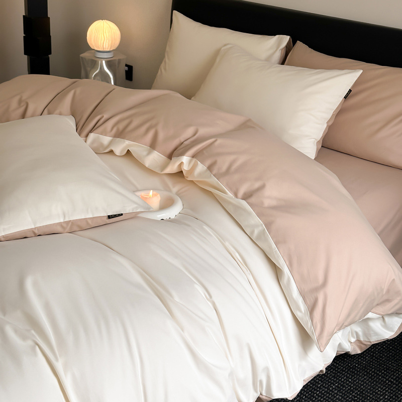 Alta gama A clase 100 algodón molido cuatro piezas para engrosar sábanas de algodón cubierta de cama caliente de otoño y invierno cuatro piezas