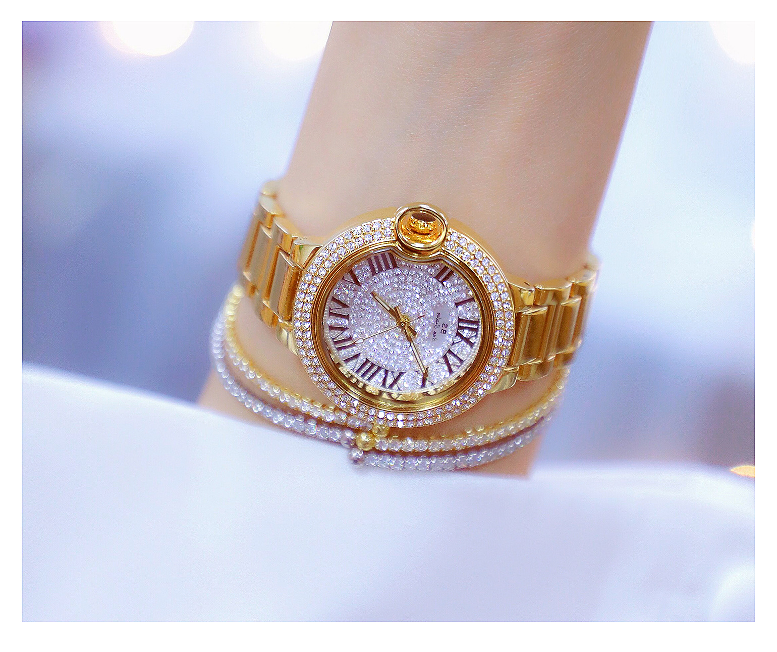100g Weight Tempered Glass Mirror Material Alloy Strap Material Watch Classification Pointer+Number Display Type Jewelry Buckle Buckle Style Round Dial Shape Casual, Daily Occasion Quartz Movement Solid Color Pattern Women's Gender Simple Style, Classic Style Style Simple Style Classic Style Solid Color Jewelry Buckle Quartz Watch Women's Watches 9