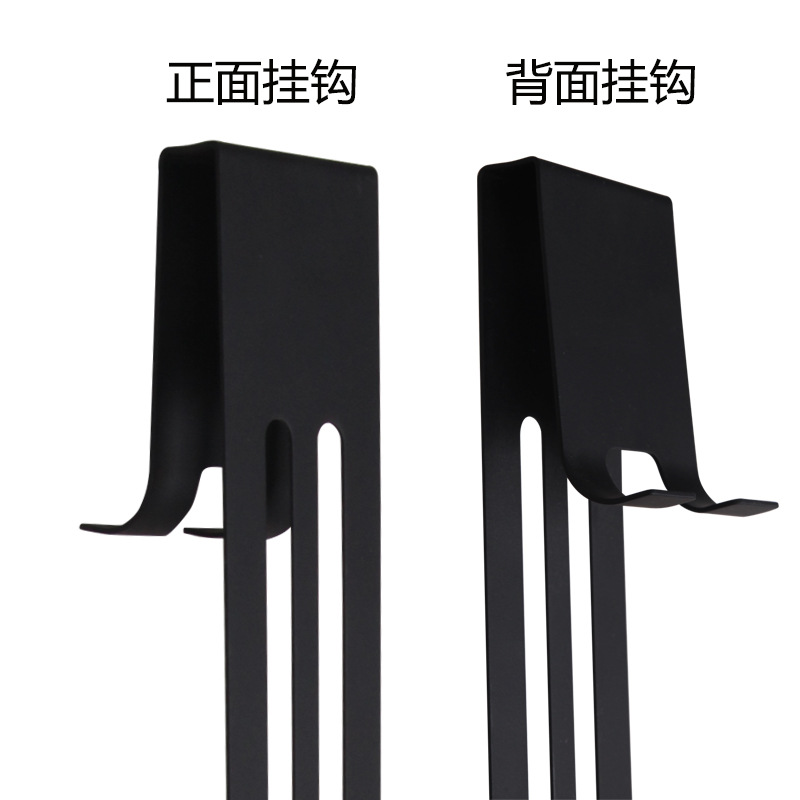 Fábrica al por mayor de almacenamiento rack de baño ponche-libre de baño gancho de la ducha puerta de la habitación de doble capa de almacenamiento de rack