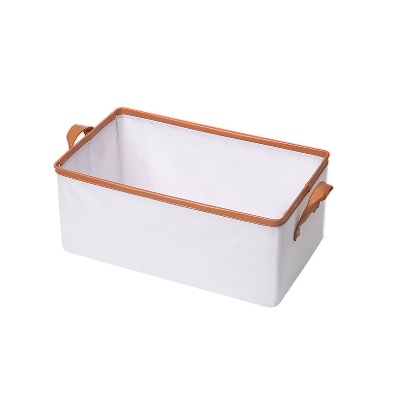 Polyurethane white tape, storage box for boxes, steel frame, folding storage system, cotton and linen
