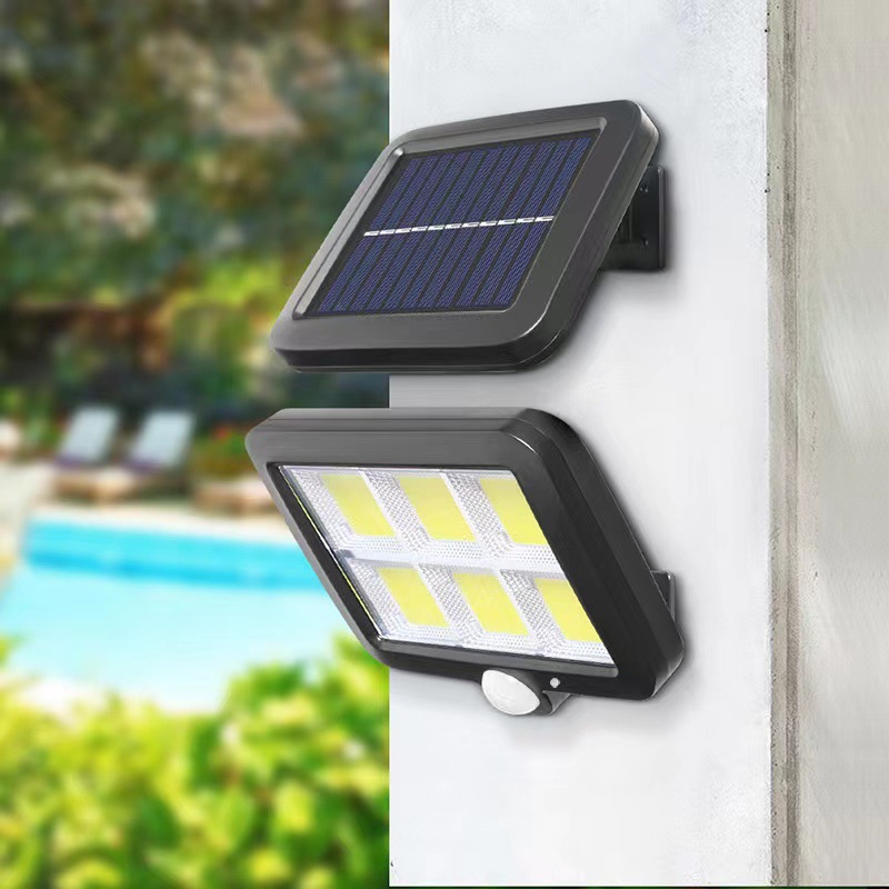 Lámpara de pared dividida solar transfronteriza al aire libre impermeable Cuerpo Humano inducción lámpara solar luz DE EMERGENCIA múltiple opcional