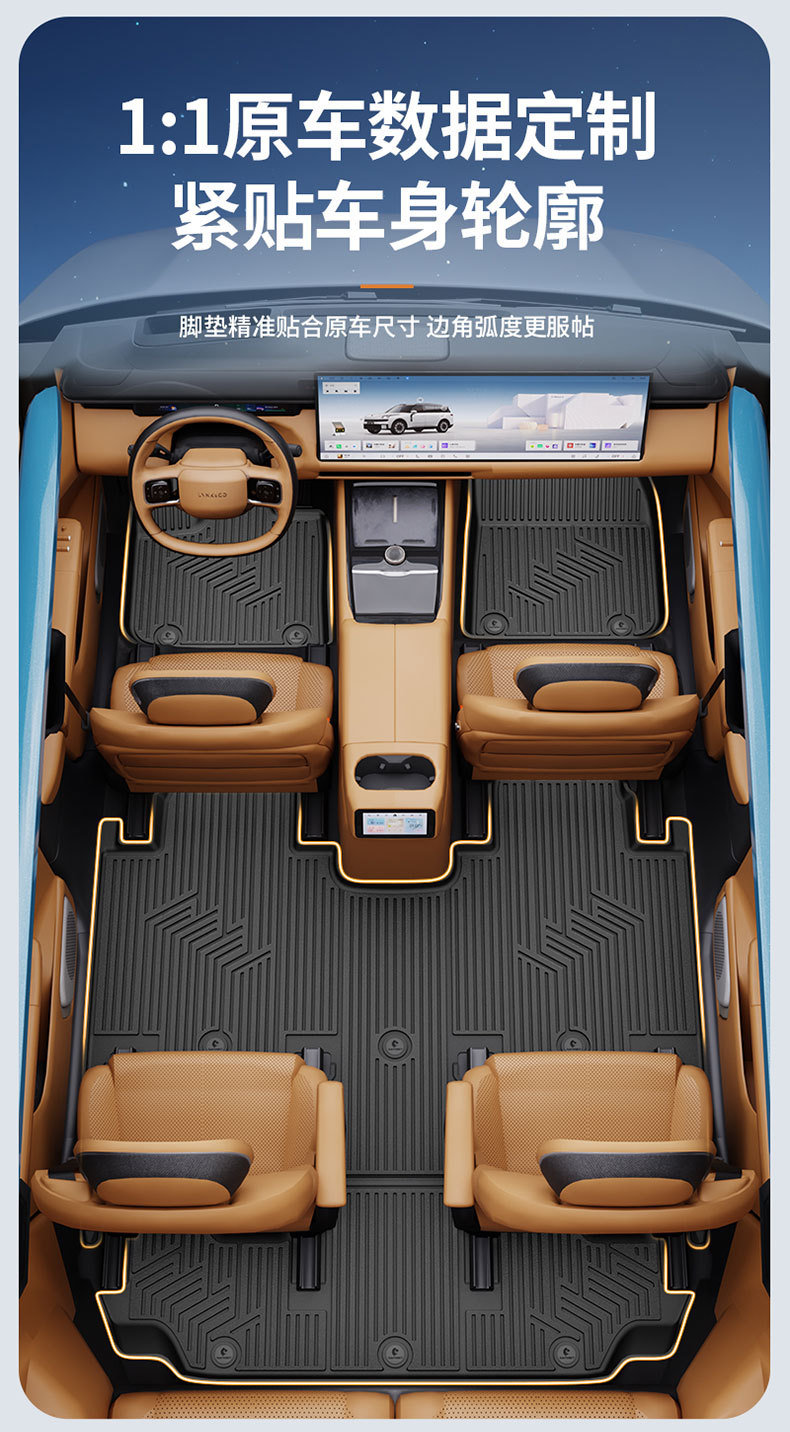 Suitable for Lynk & Co 03 06 08 10 Z20 900 Special All-Weather Tpe Car Floor Mats and Car Accessories