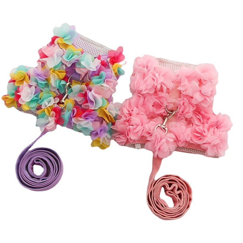 Perros pequeños y medianos, ropa para gatos, arnés para perros, Teddy Bichon de tracción, cuerda para caminar para perros de primavera, verano y otoño, suministros para gatos