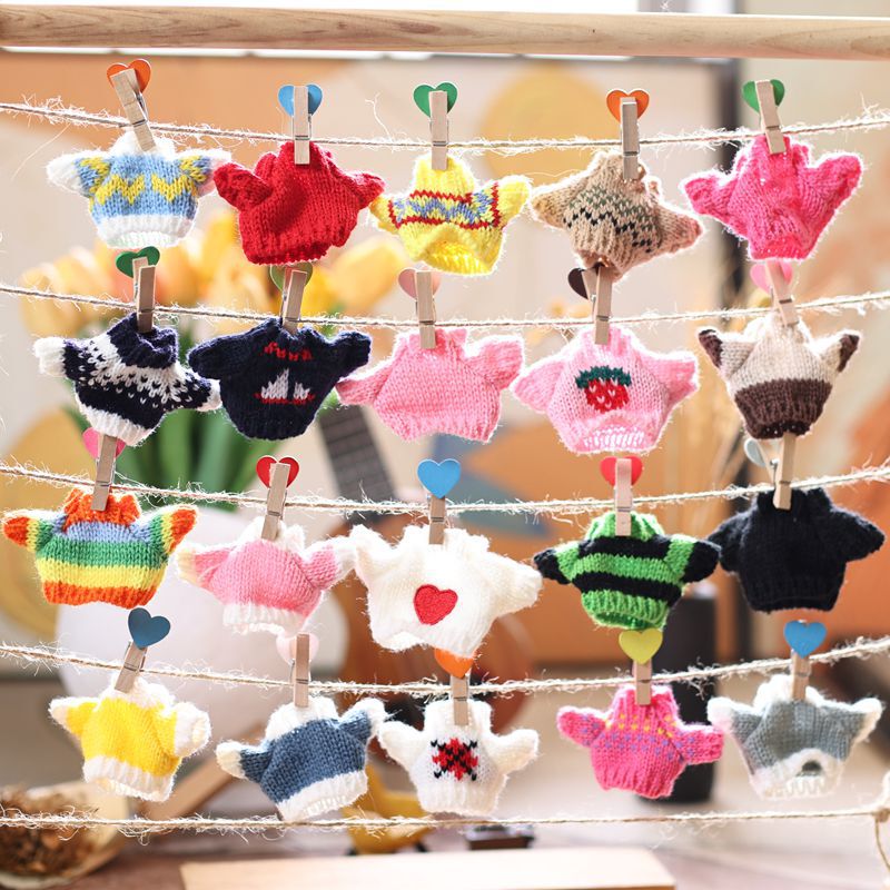 かわいい10cmの子供服自嘲熊13cm子供服人形セーターぬいぐるみ人形服交換品|undefined