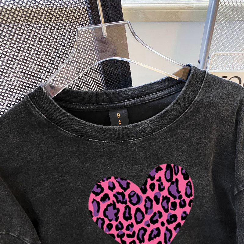 Full of stars pure cotton washed Tshirt street hip-hop style|undefined