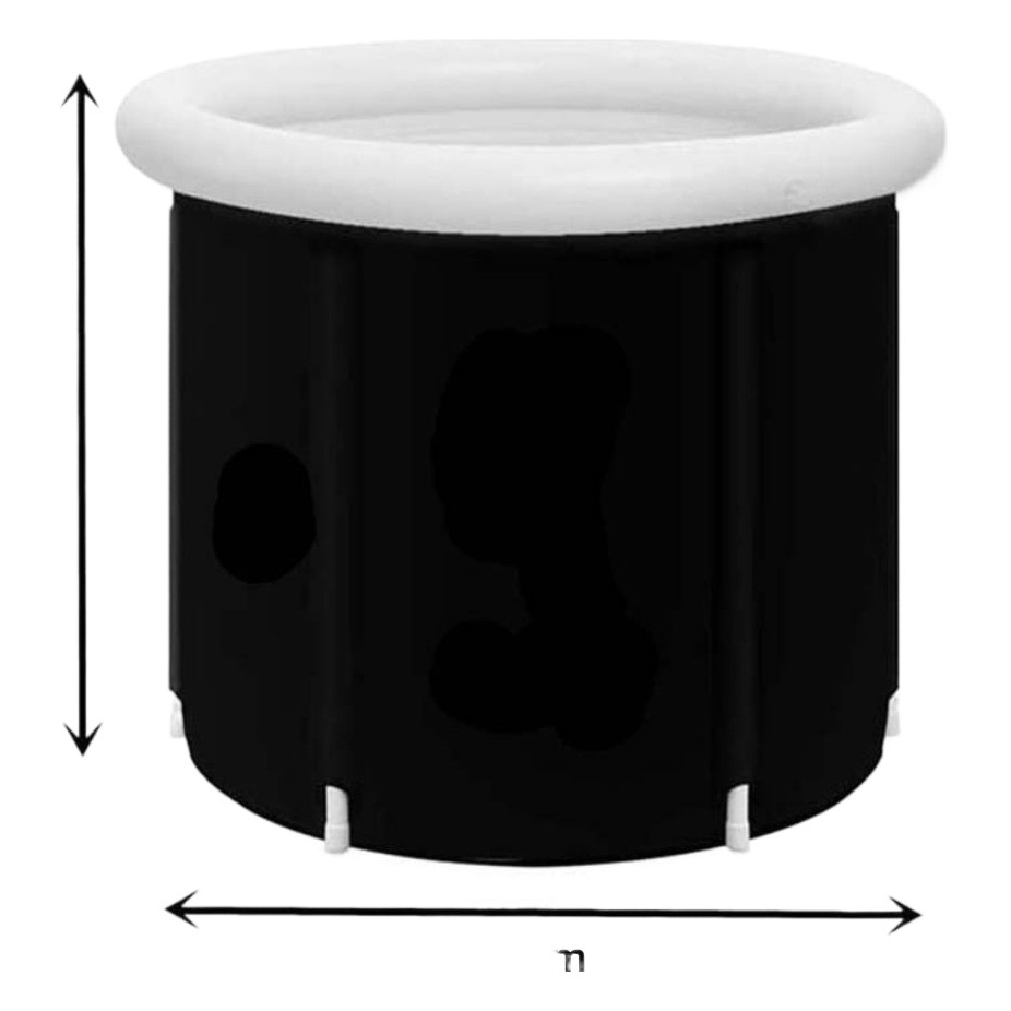 Amazon caliente plegable espesado aislamiento hielo cubo PVC inflable atletas temperatura constante hielo bañera transfronteriza fábrica en stock