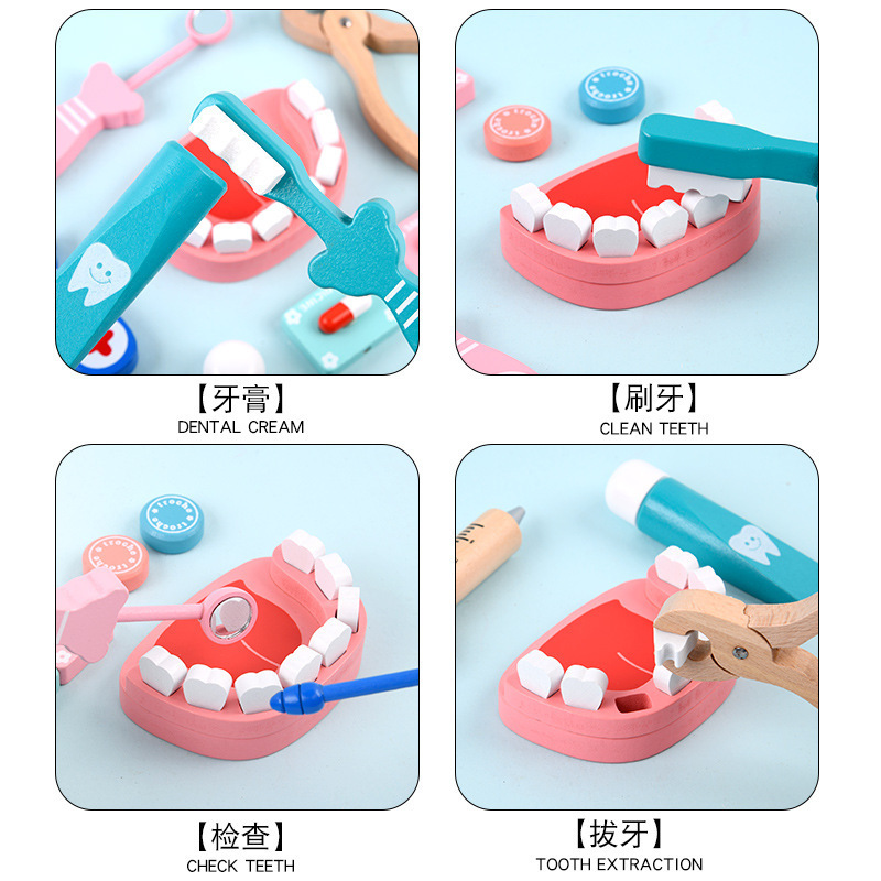 Los niños juegan a las casitas pequeño doctor enfermera traje niños y niñas estetoscopio caja de juego inyección juguetes para bebés