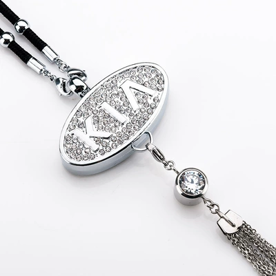 Car Perfume Hanging Ornaments, Long-Lasting | Car hanging - kia-full-diamond-pendant-tassel-pendant-comes-with-spray-head-perfume-1-bottle-of-blue-ocean
