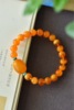 9mm beeswax bracelet, with beeswax jujube beads