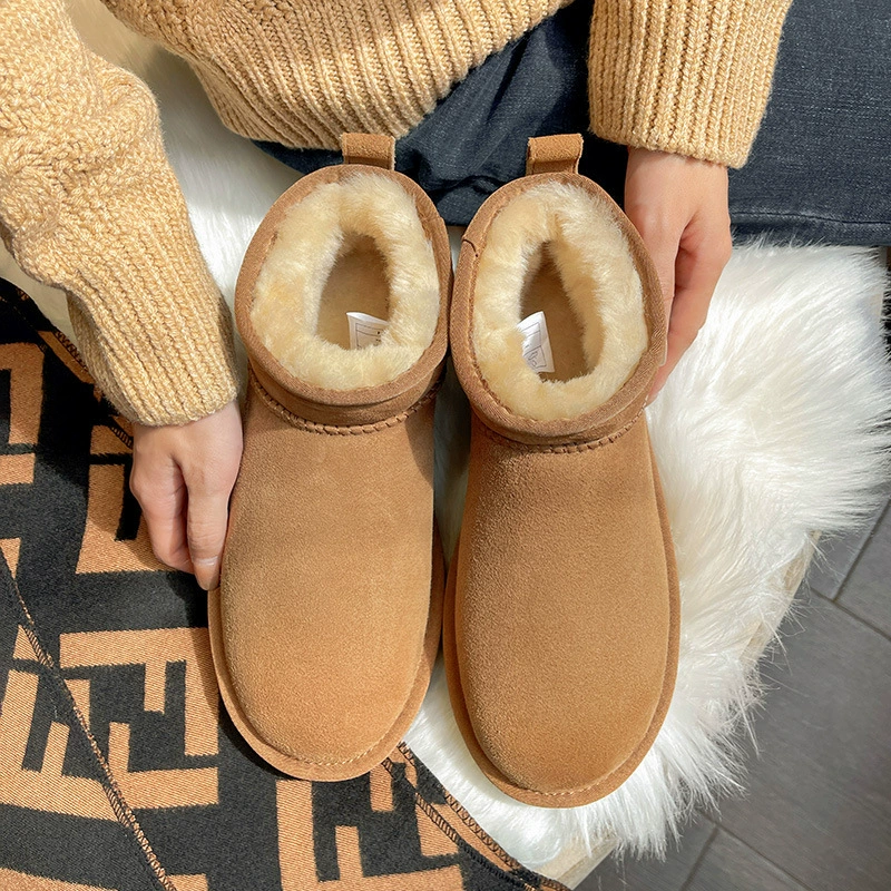 Winter warm boots for leisure platform, 2023, Korean style