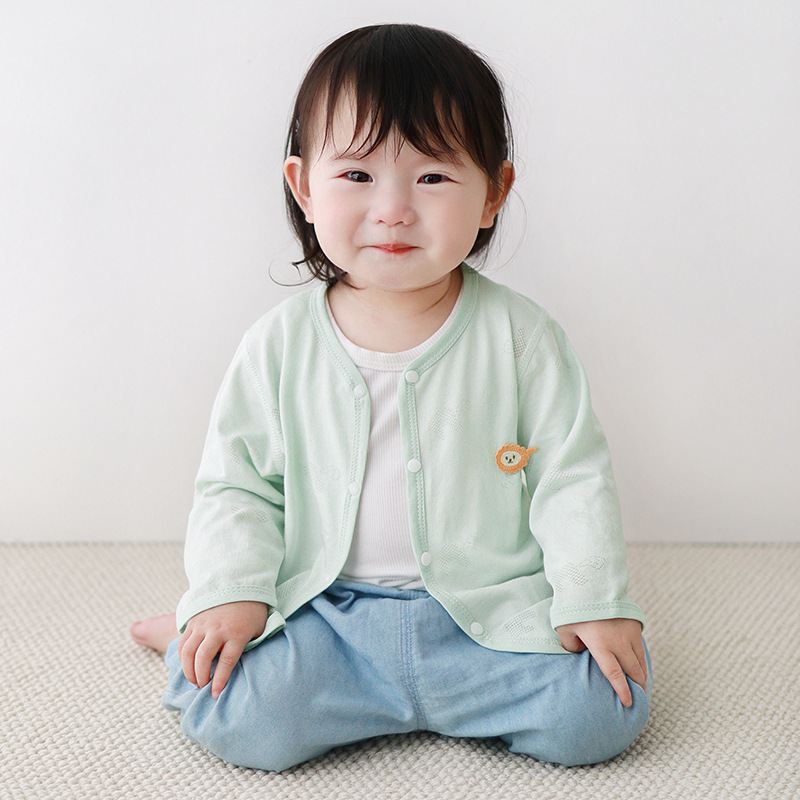 Ropa de protección solar para bebés primavera y otoño verano ropa de rebeca para niños pequeños para niños, tops para niños, chaquetas para niñas, ropa de verano para bebés image 10