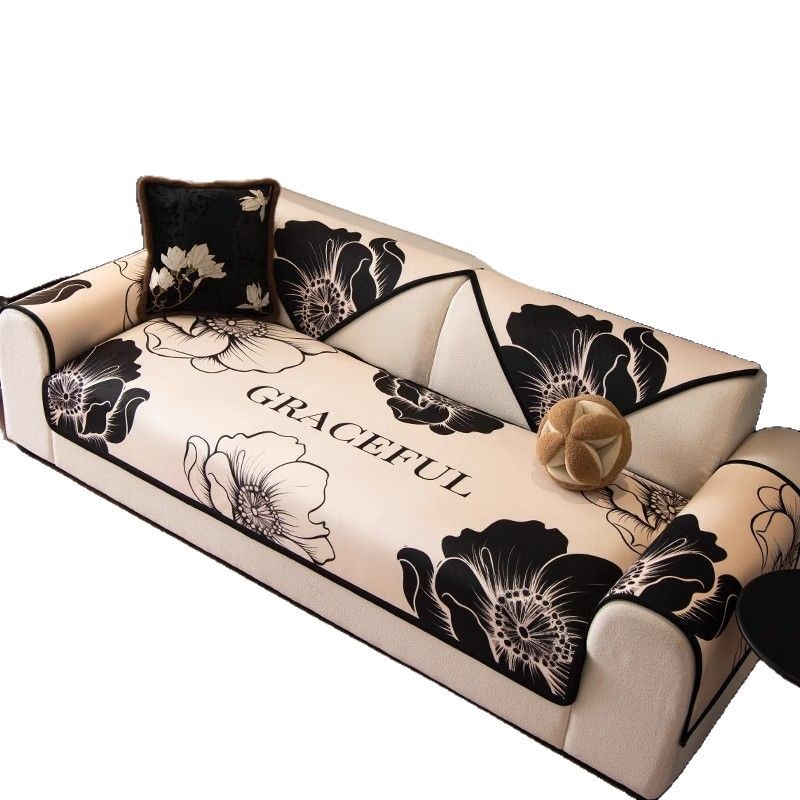 2025 nuevo sofá general de cuatro estaciones, cojín de respaldo de sofá retrógrado francés, cojín de asiento antideslizante anti-gato