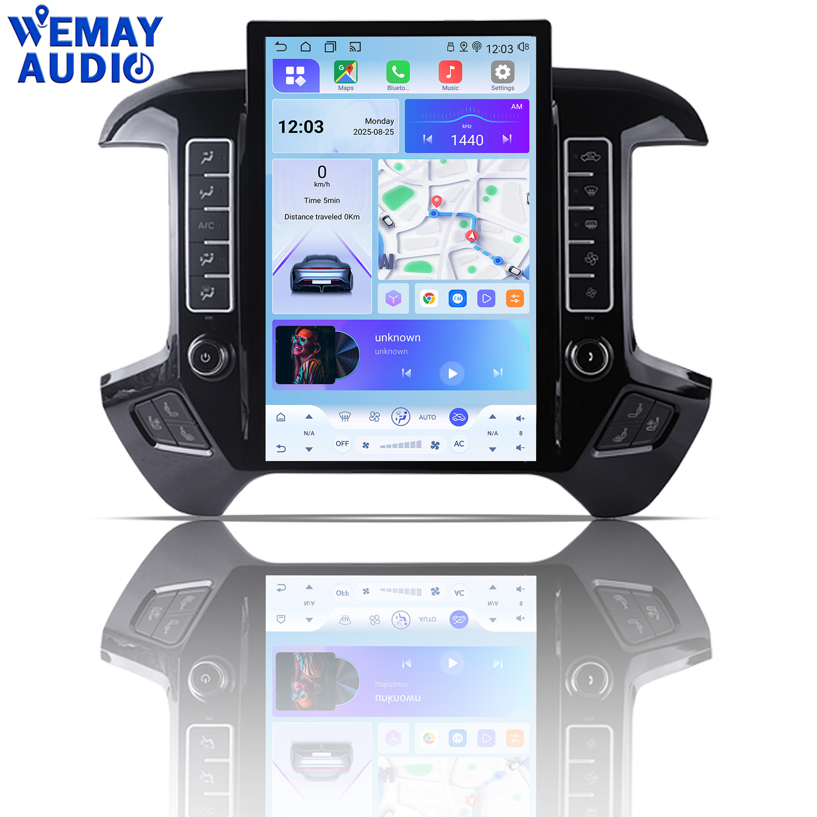 适用于雪佛兰索罗德13-19竖屏智能中控GPS导航一体机carplay