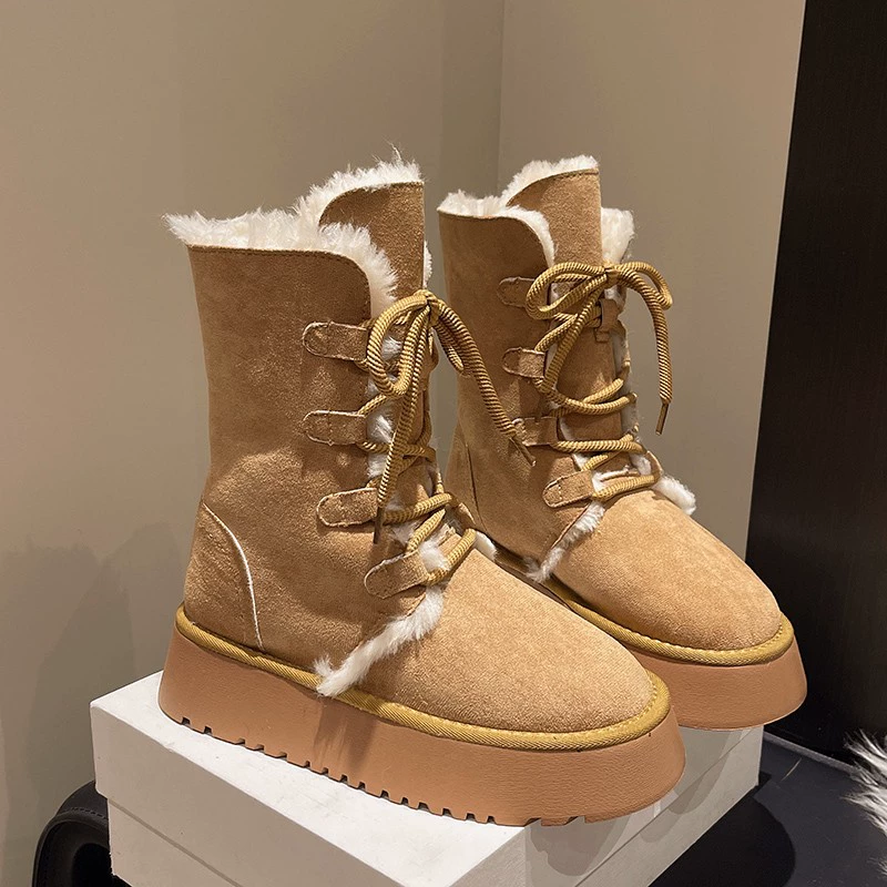 Winter warm boots, mid-length