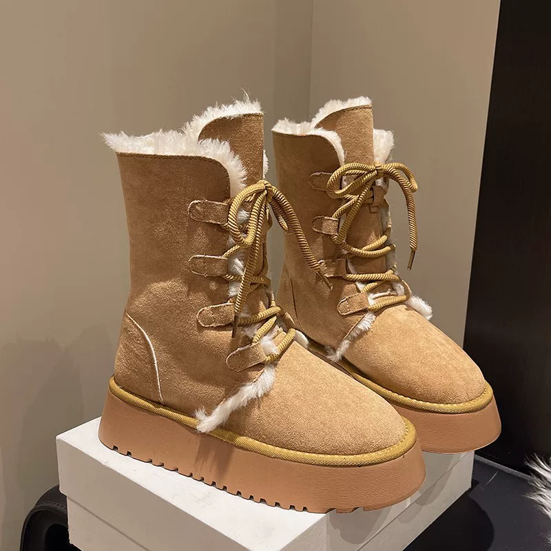 Winter warm boots, mid-length