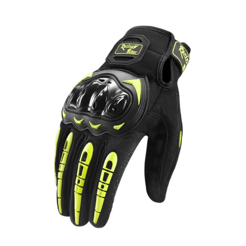 Pantalla táctil de primavera y verano motocicleta Knight guantes anti-caída de la cáscara dura de protección off-road guantes