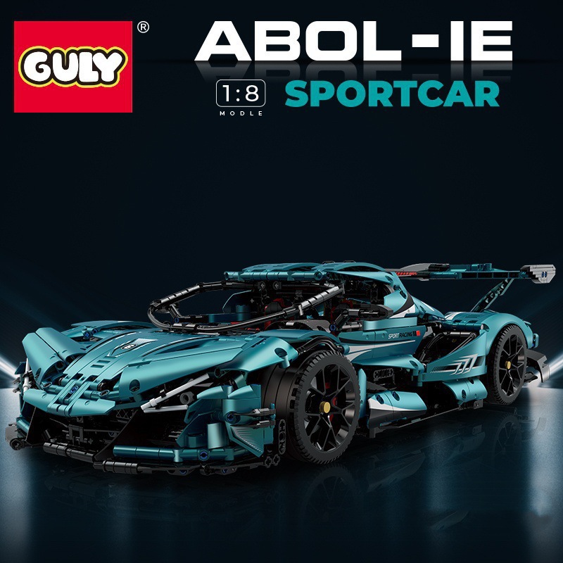 Guli10613 Bugatti Super Run series de automóviles deportivos de alta dificultad de ensamblaje de juguetes de ladrillos regalo para niños