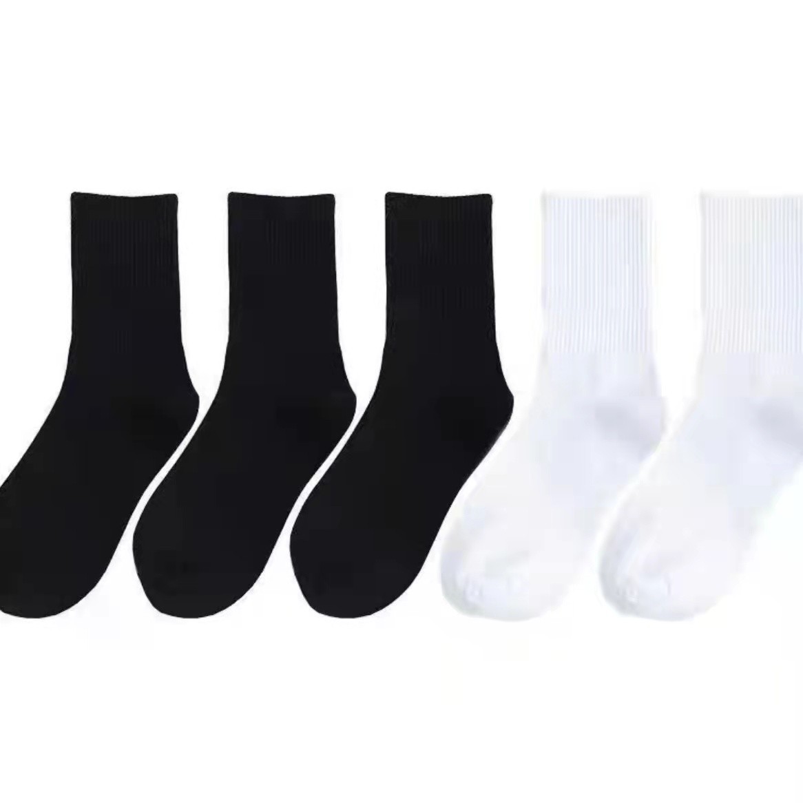 Chaussettes longues de couleur unie pour étudiants et étudiantes, chaussettes de sport mi-tubes, style universitaire, chaussettes longues en filet simples et polyvalentes pour célébrités_voghion.com