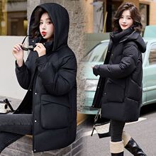 2025新款棉衣外套冬季加厚保暖宽松棉袄中长款羽绒棉服外穿